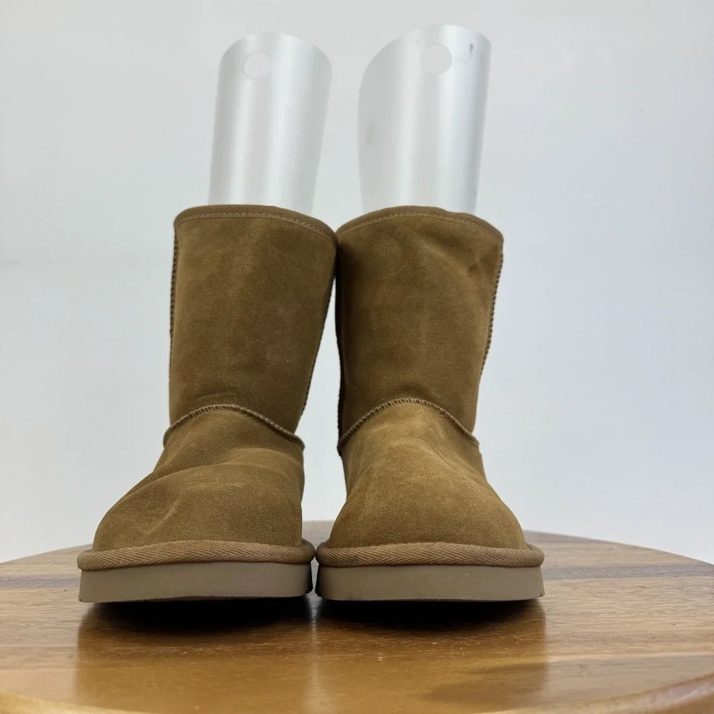 New Womens Koolaburra By Ugg Koola Short Lined Chestnut Boots‎ Size 9 M NWOB